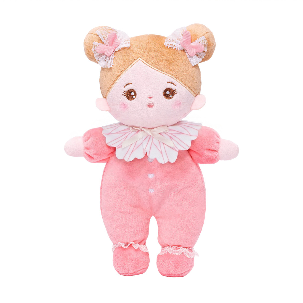 Personalized Pink Mini Plush Baby Girl Doll