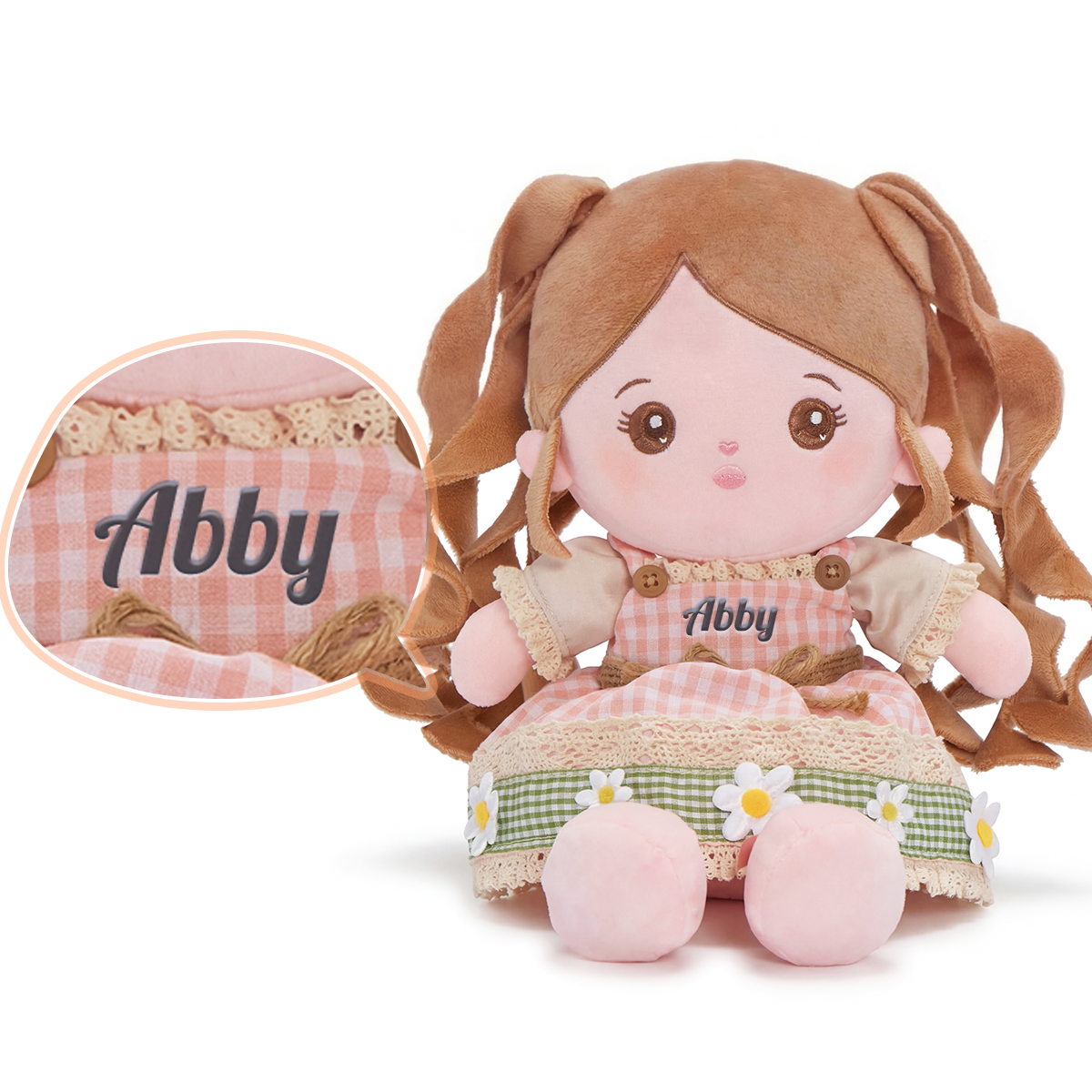 Personalized Pastoral style Plush Baby Doll