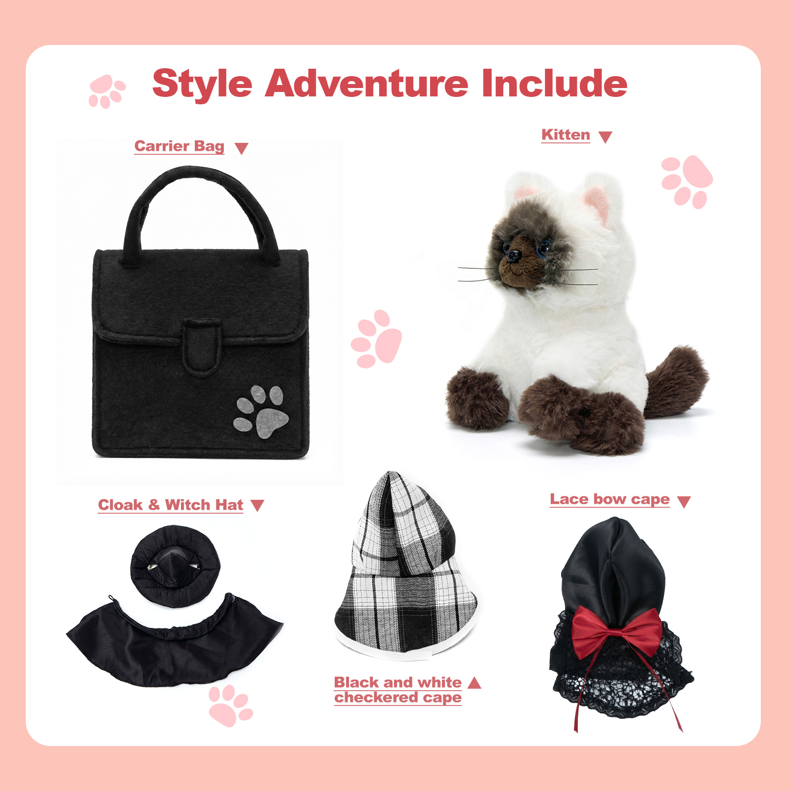 Dress Up Kitten Playset