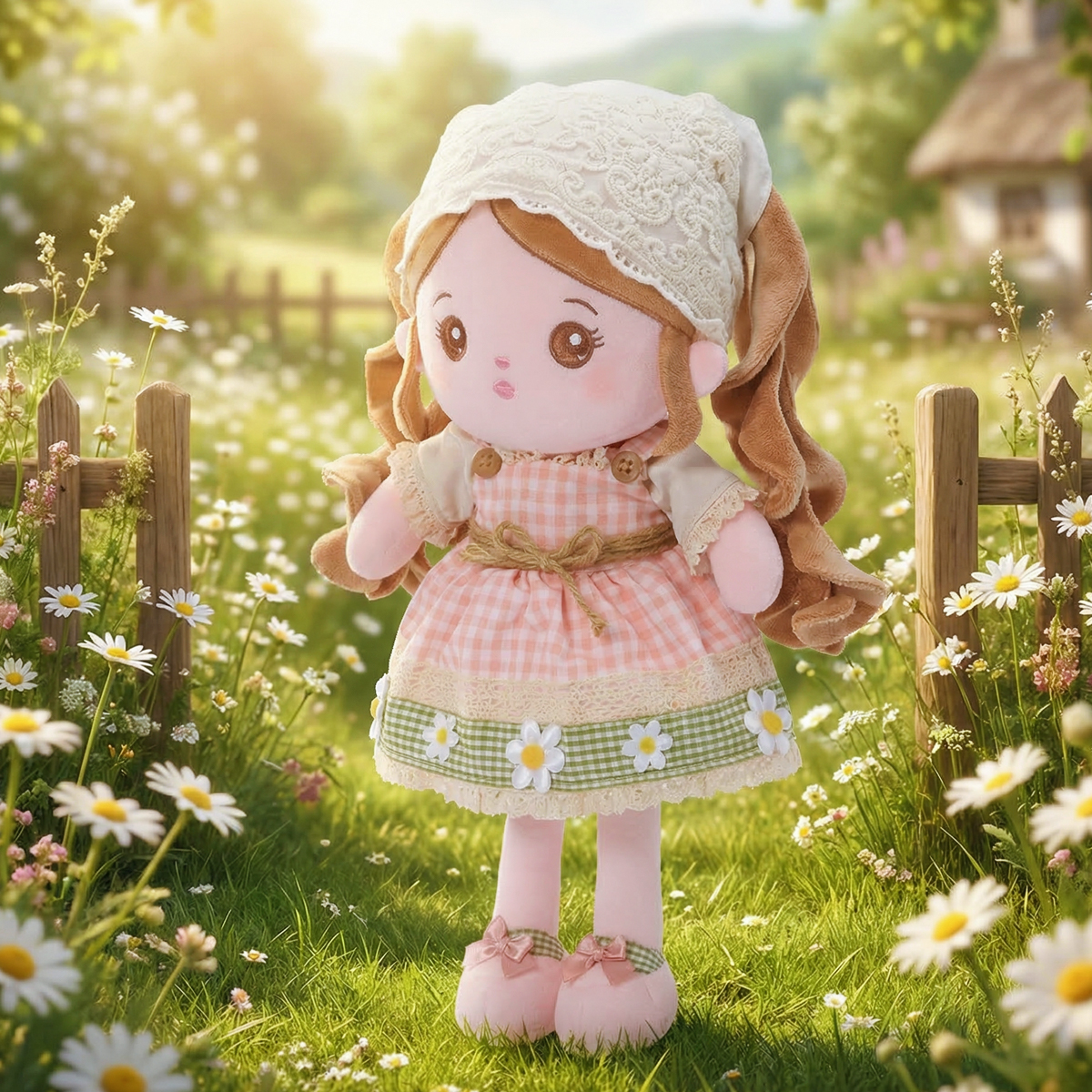 Personalized Pastoral style Plush Baby Doll