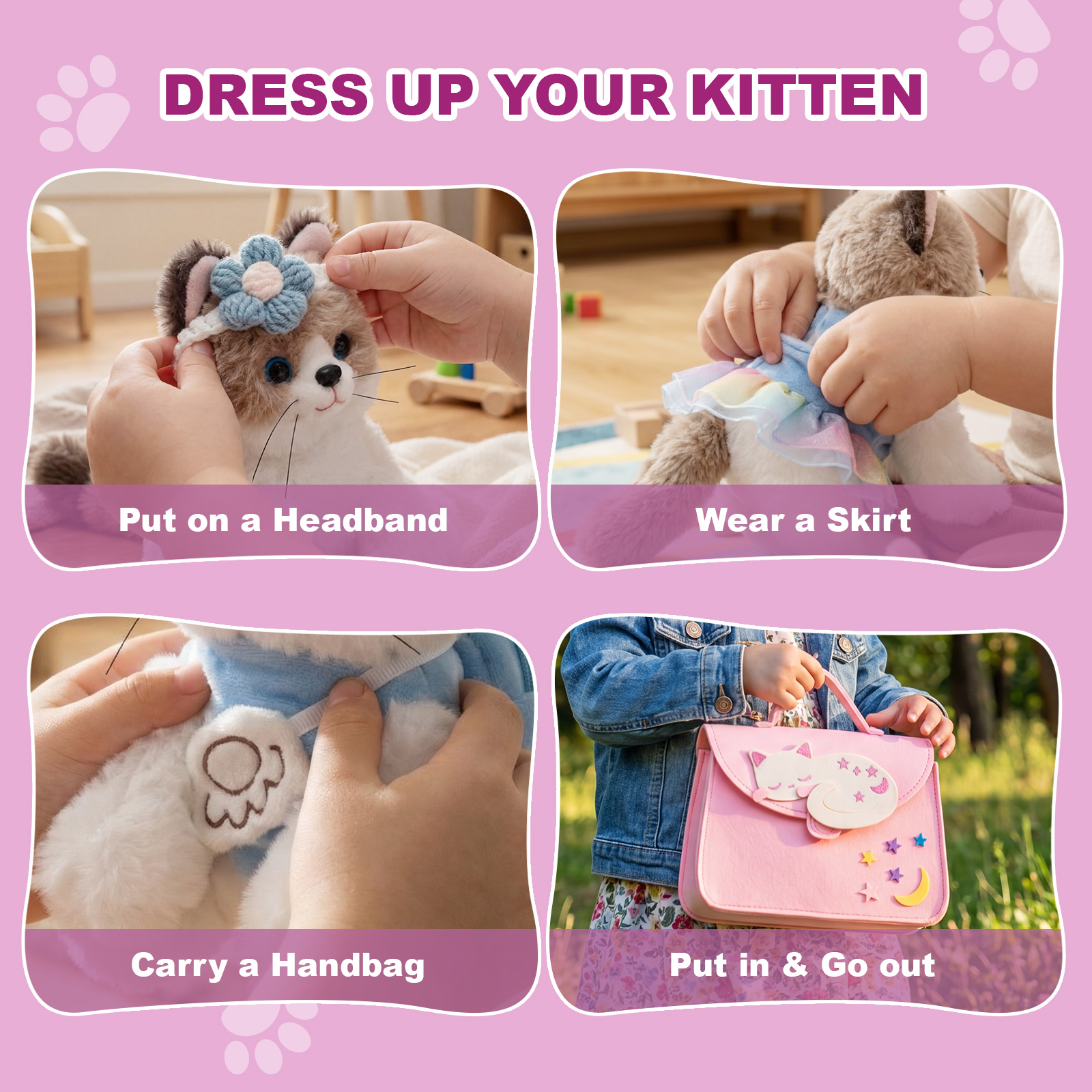 Dress Up Kitten Playset