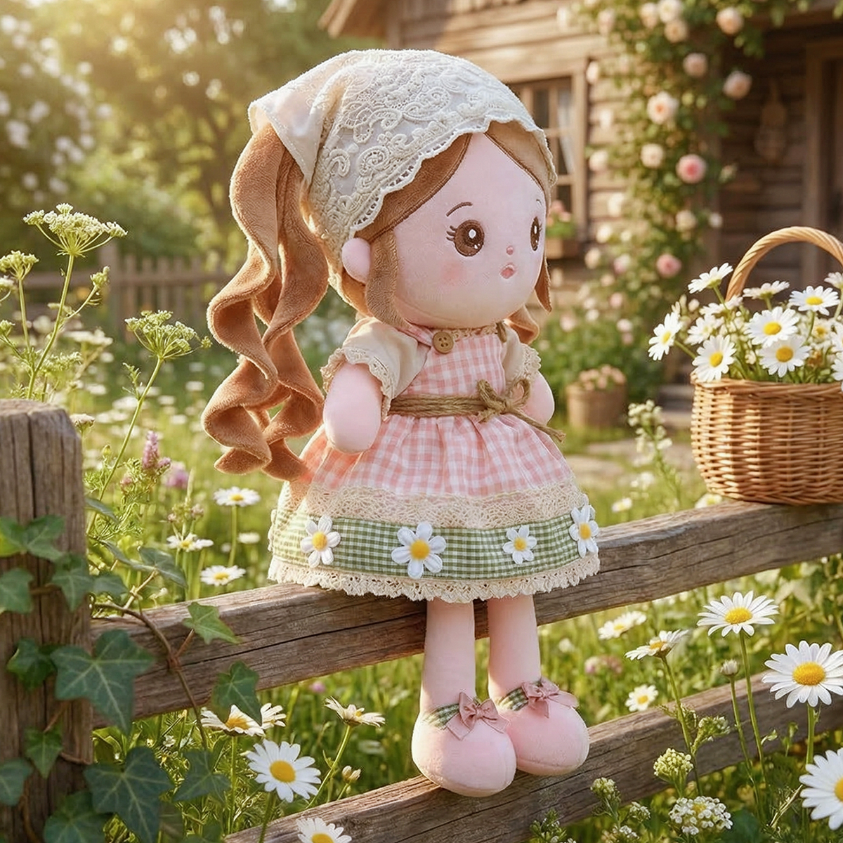 Personalized Pastoral style Plush Baby Doll