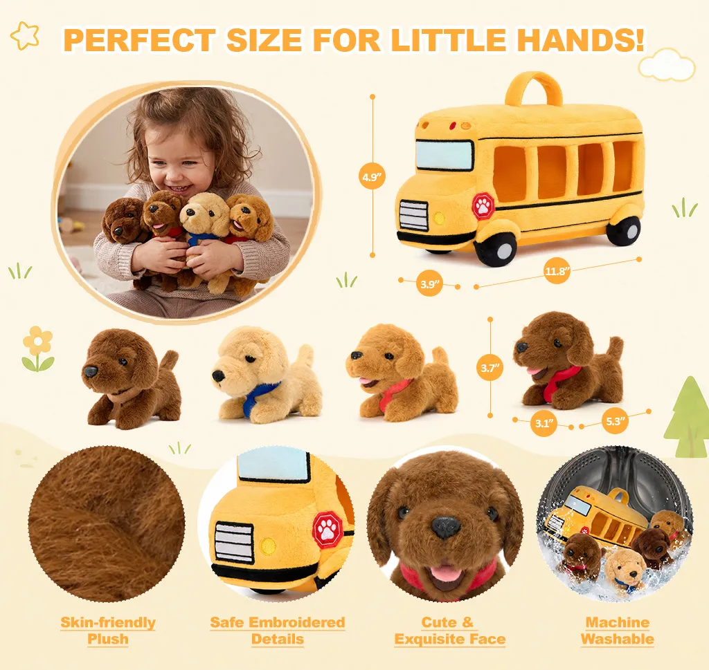 Personalized Soft Plush Playset Sensory Toy Kit - 9 Themes