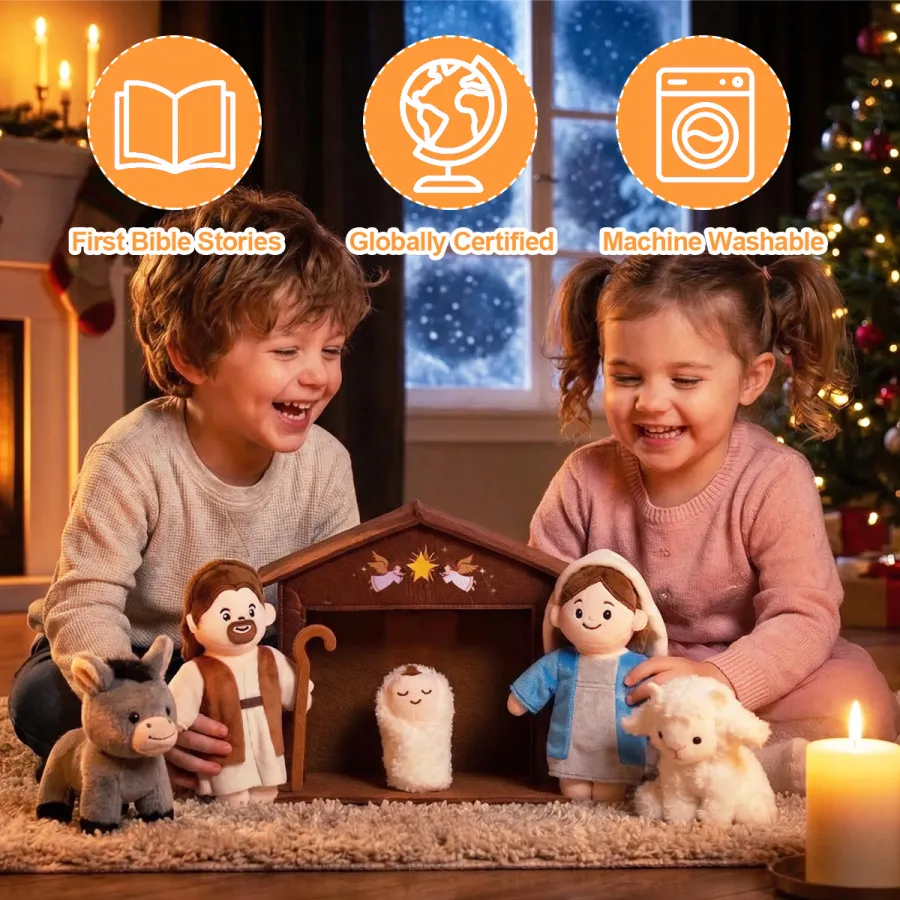 Personalized Soft Plush Playset Sensory Toy Kit - 9 Themes