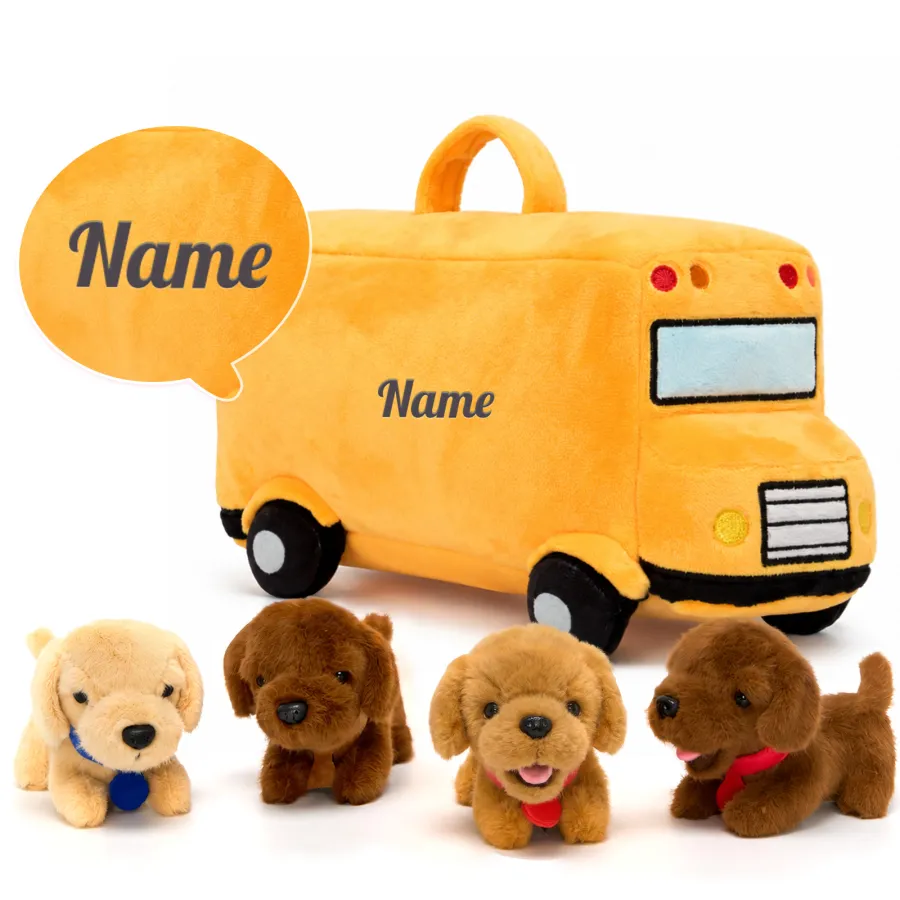 Personalized Soft Plush Playset Sensory Toy Kit - 9 Themes