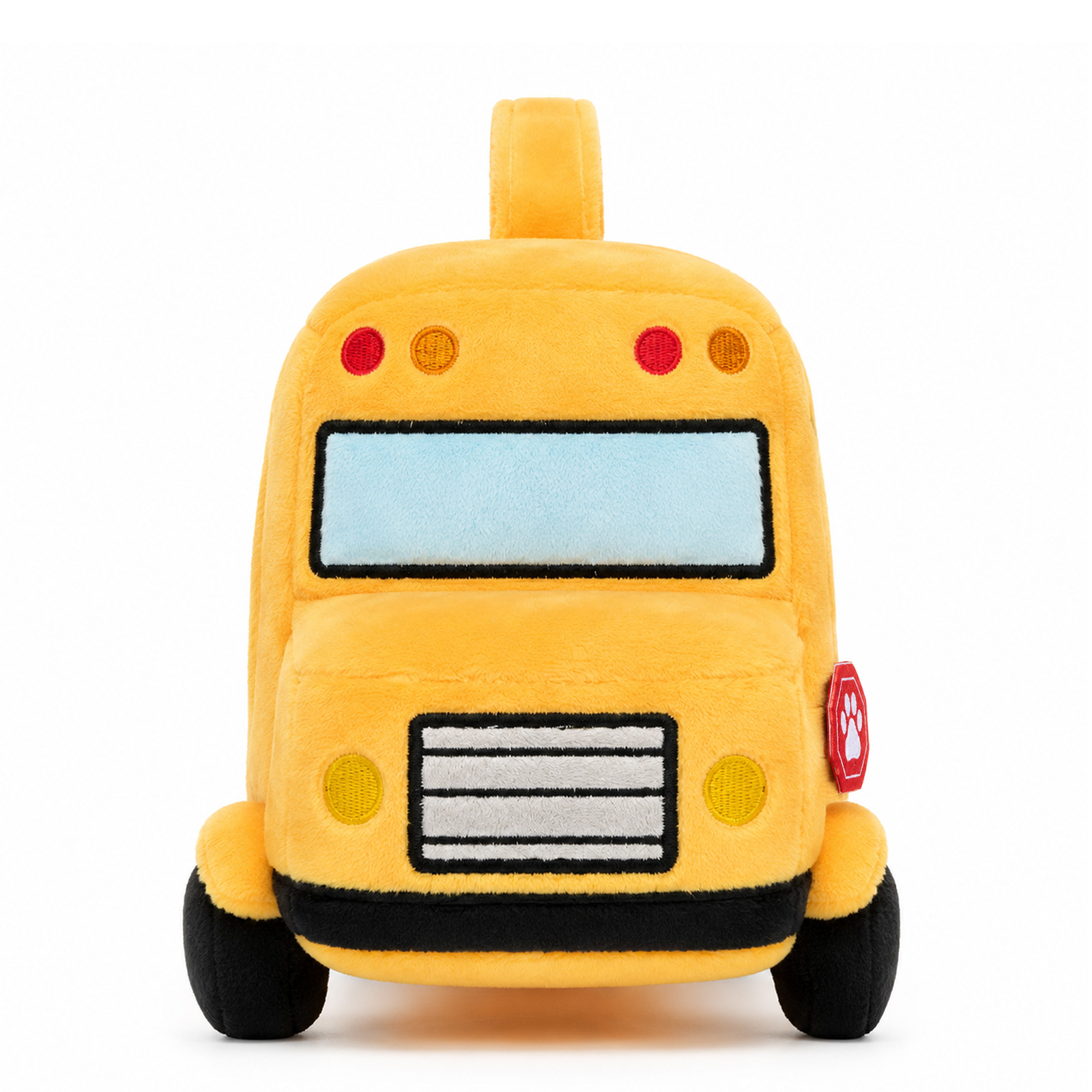 Personalized First Puppy Bus Playset - Soft Sensory Toy with 4 Furry Friends