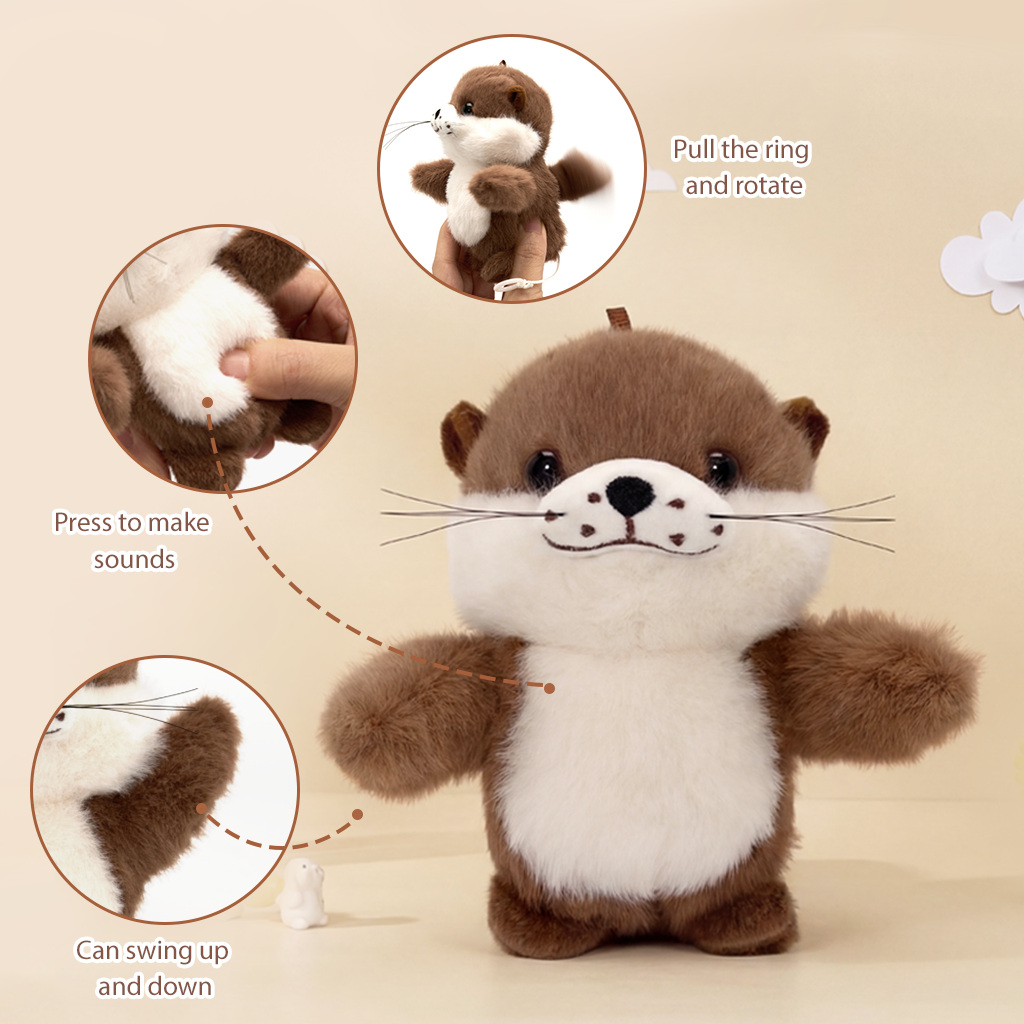 Kawaii Sea Otter Soft Bag, Convertible Backpack to Shoulder Bag