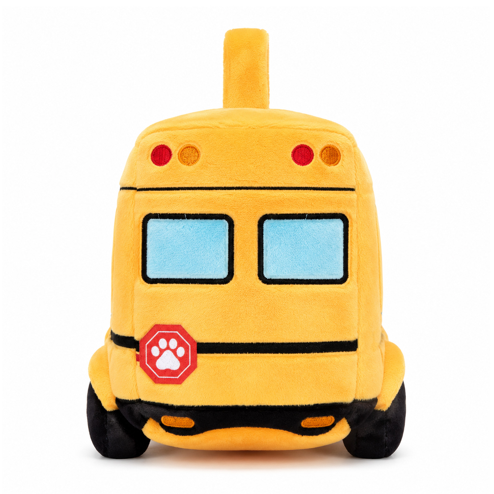 Personalized First Puppy Bus Playset - Soft Sensory Toy with 4 Furry Friends