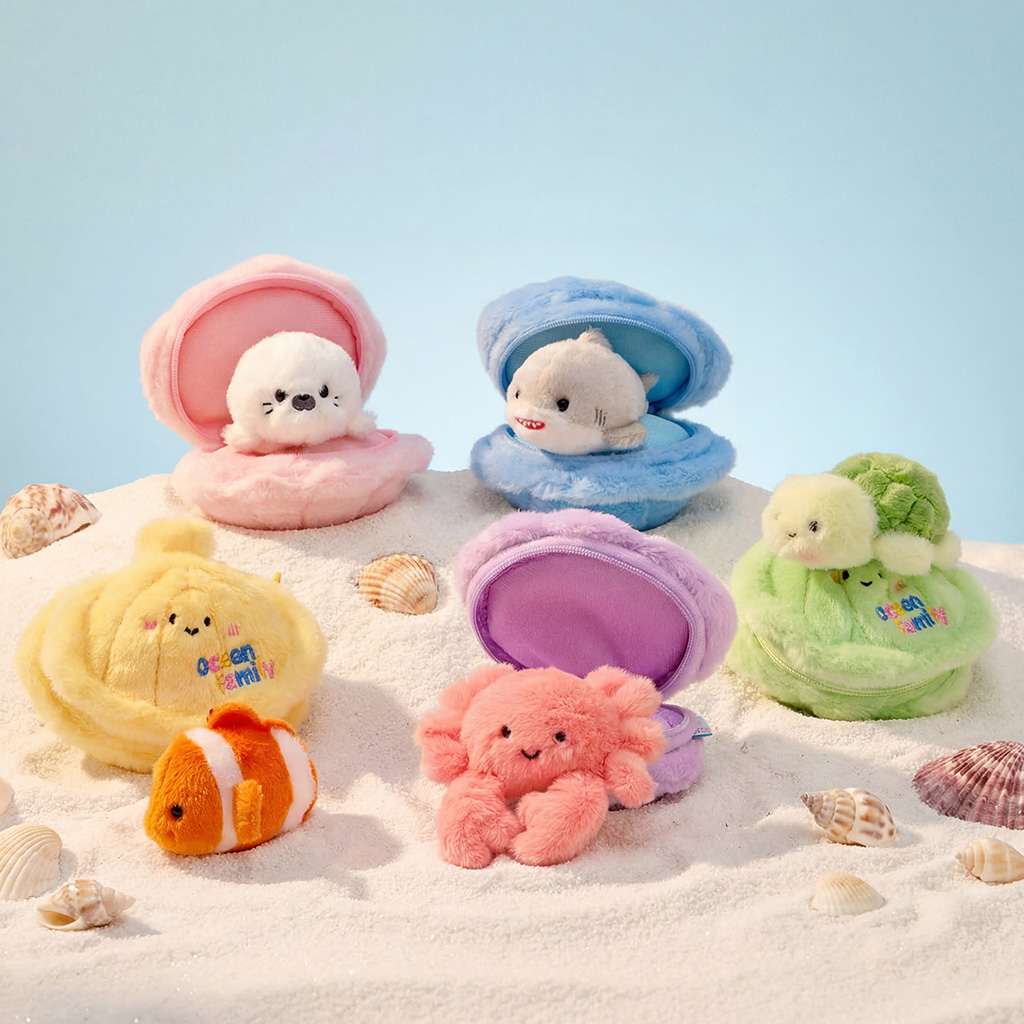 Set of 5 Ocean Buddies with Oyster 