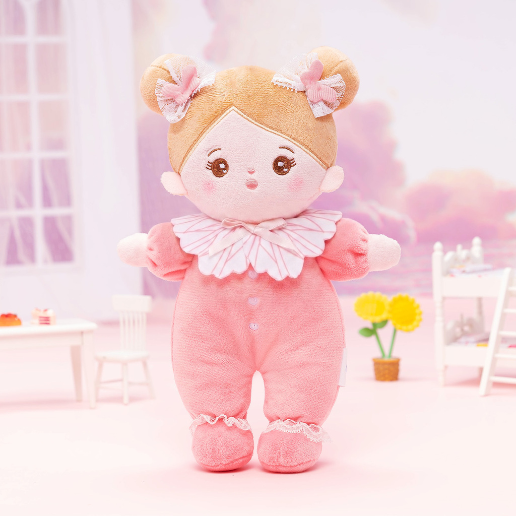 Personalized Pink Mini Plush Rag Baby Doll & Gift Set