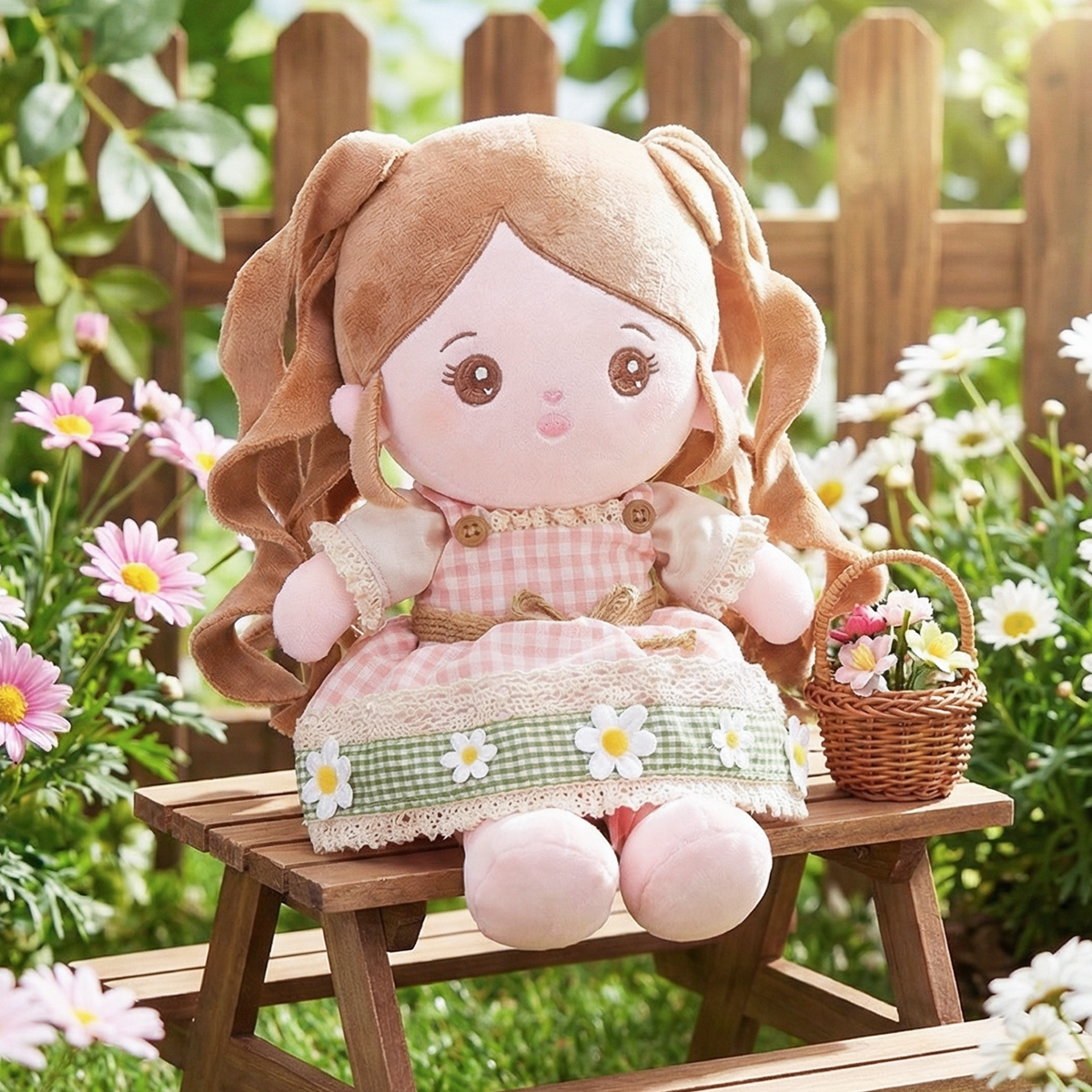 Personalized Pastoral style Plush Baby Doll
