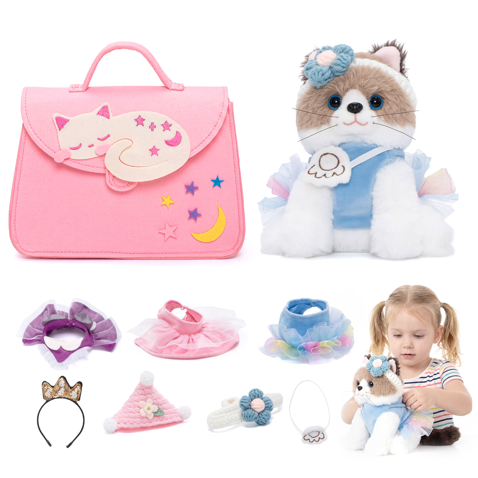 Dress Up Kitten Playset