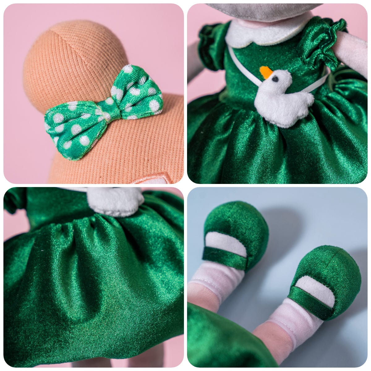 OUOZZZ Personalized Dark Green Doll