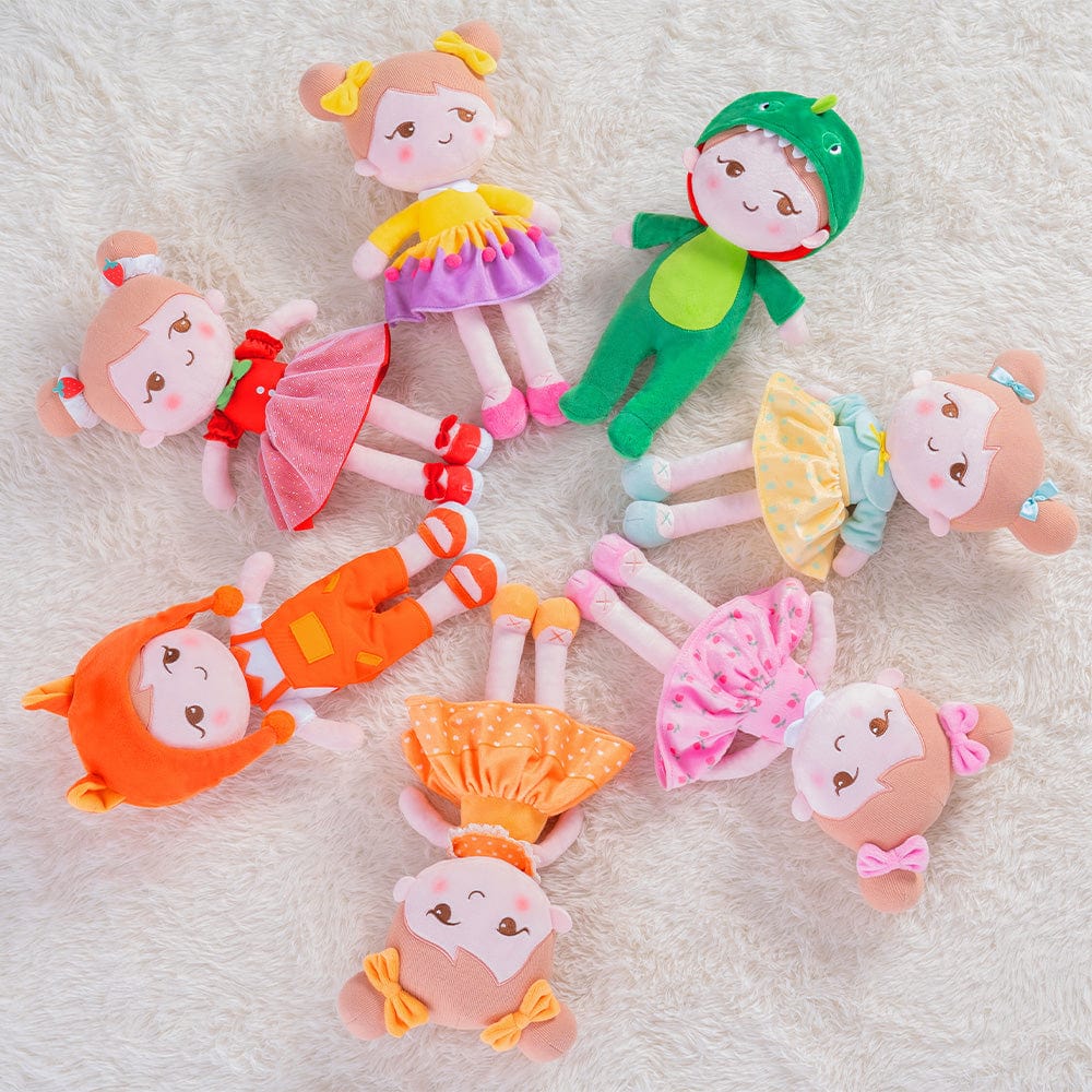 OUOZZZ Personalized Playful Becky Girl Plush Doll - 7 Color