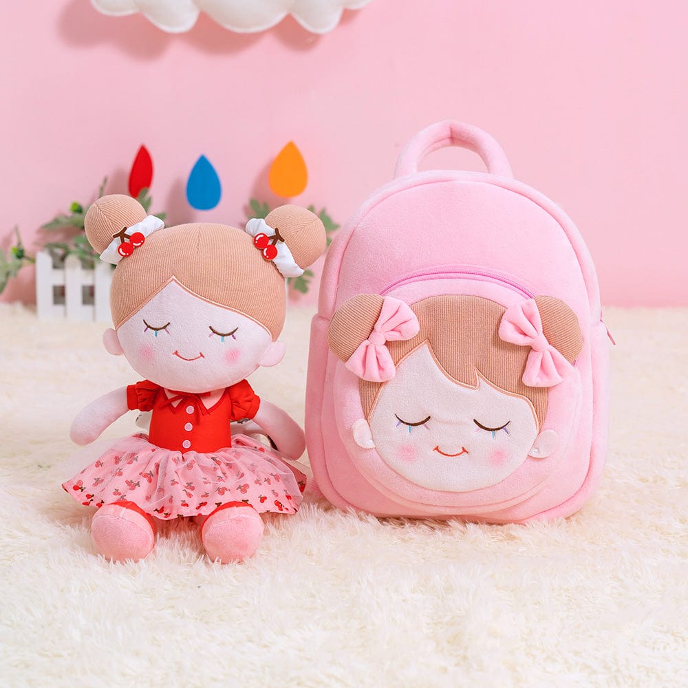 OUOZZZ Personalized Pink Backpack Cherry