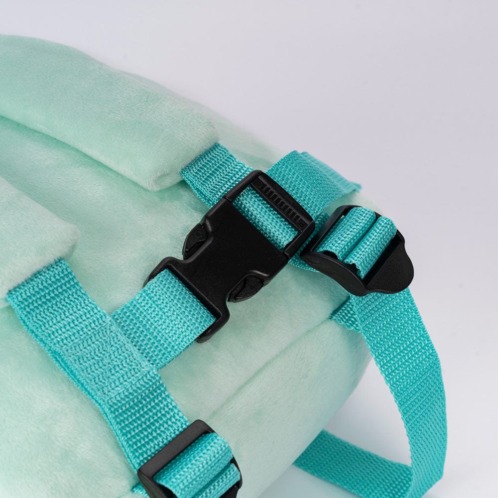 OUOZZZ Personalized Green Plush Baby Backpack