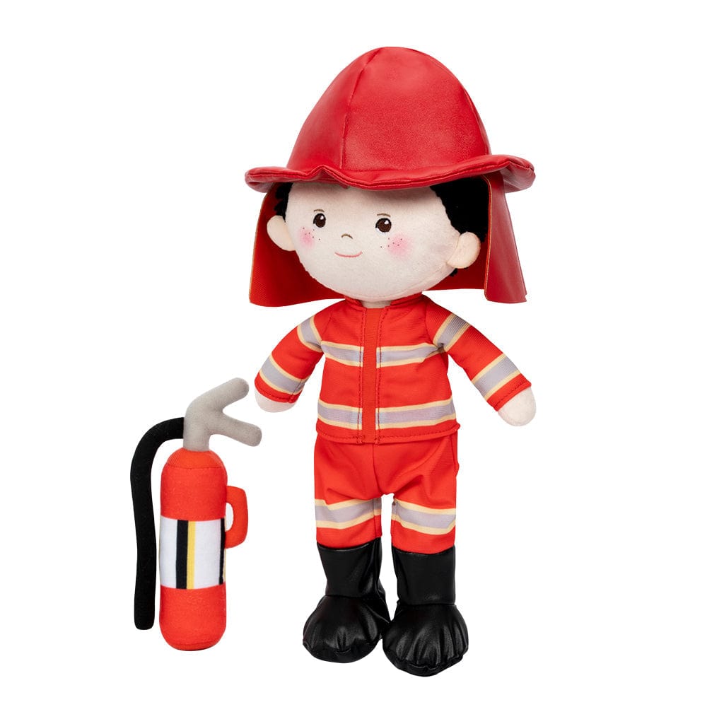 OUOZZZ Personalized Firemen Plush Baby Boy Doll Firemen