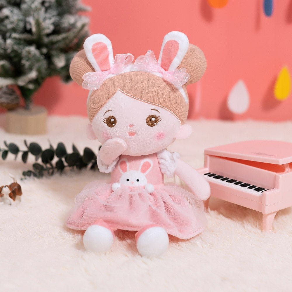 Toddler Soft Girl Doll, Personalized Bunny Cute Christmas Birthday