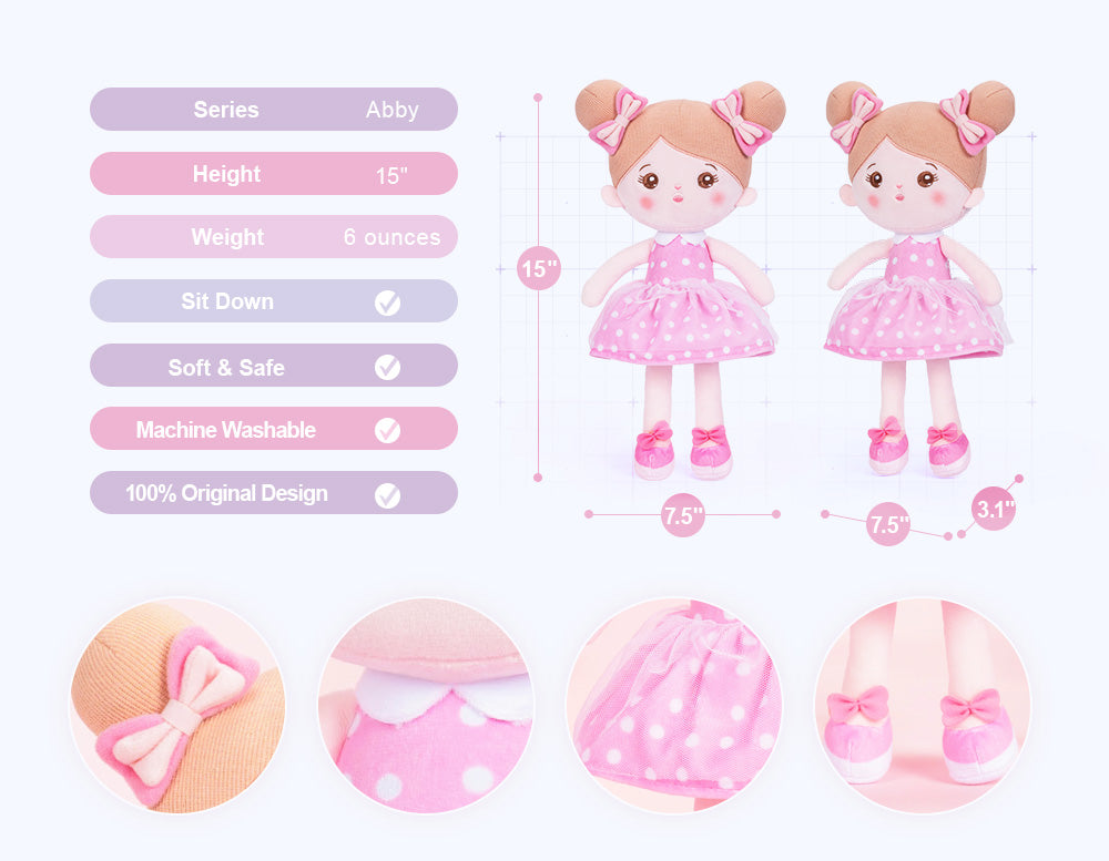 Baby's First Soft Shoulder Bag, Customized For 6 Month, Pink