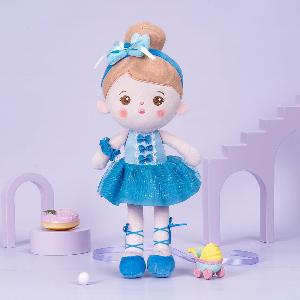 OUOZZZ Personalized Blue Ballet Doll