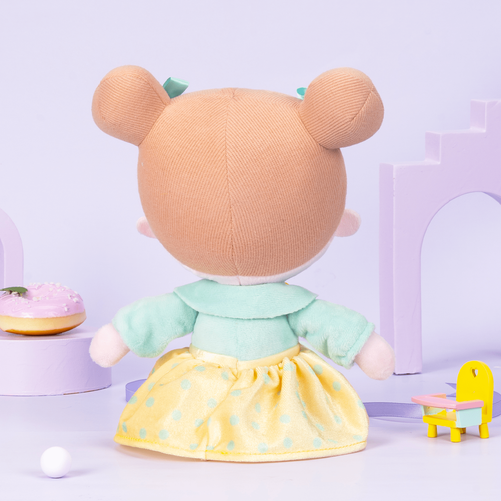 OUOZZZ Personalized Playful Light Green Doll