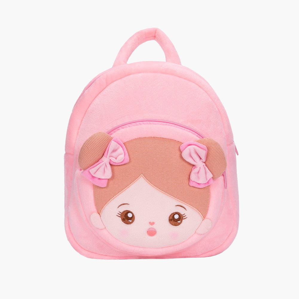 OUOZZZ Personalized Sweet Girl Pink Plush Backpack