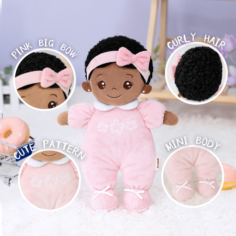 OUOZZZ Personalized Pink Mini Baby Doll Mini doll