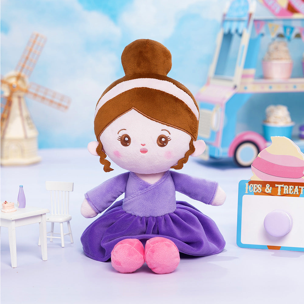 Personalized Purple Ballet Plush Girl Doll – OUOZZZ