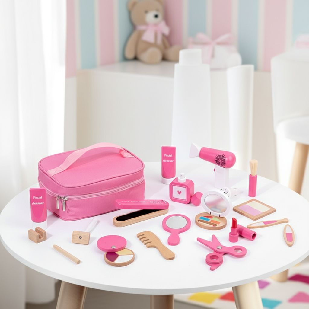 My First Set of Makeup Tools | Wooden, 3+