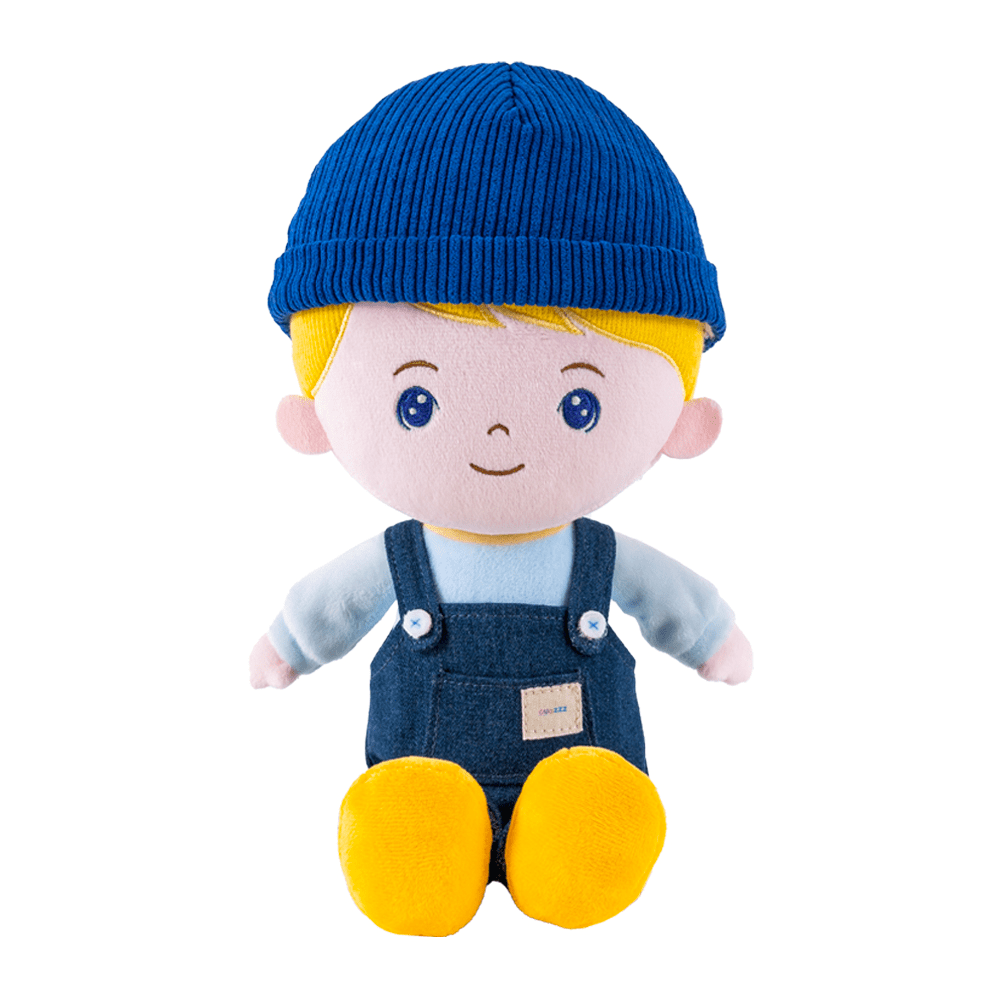 OUOZZZ Personalized Blonde & Blue Eyes Boy Doll