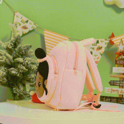 ouozzz Personalized Deep Skin Tone Pink Nevaeh Backpack Pink