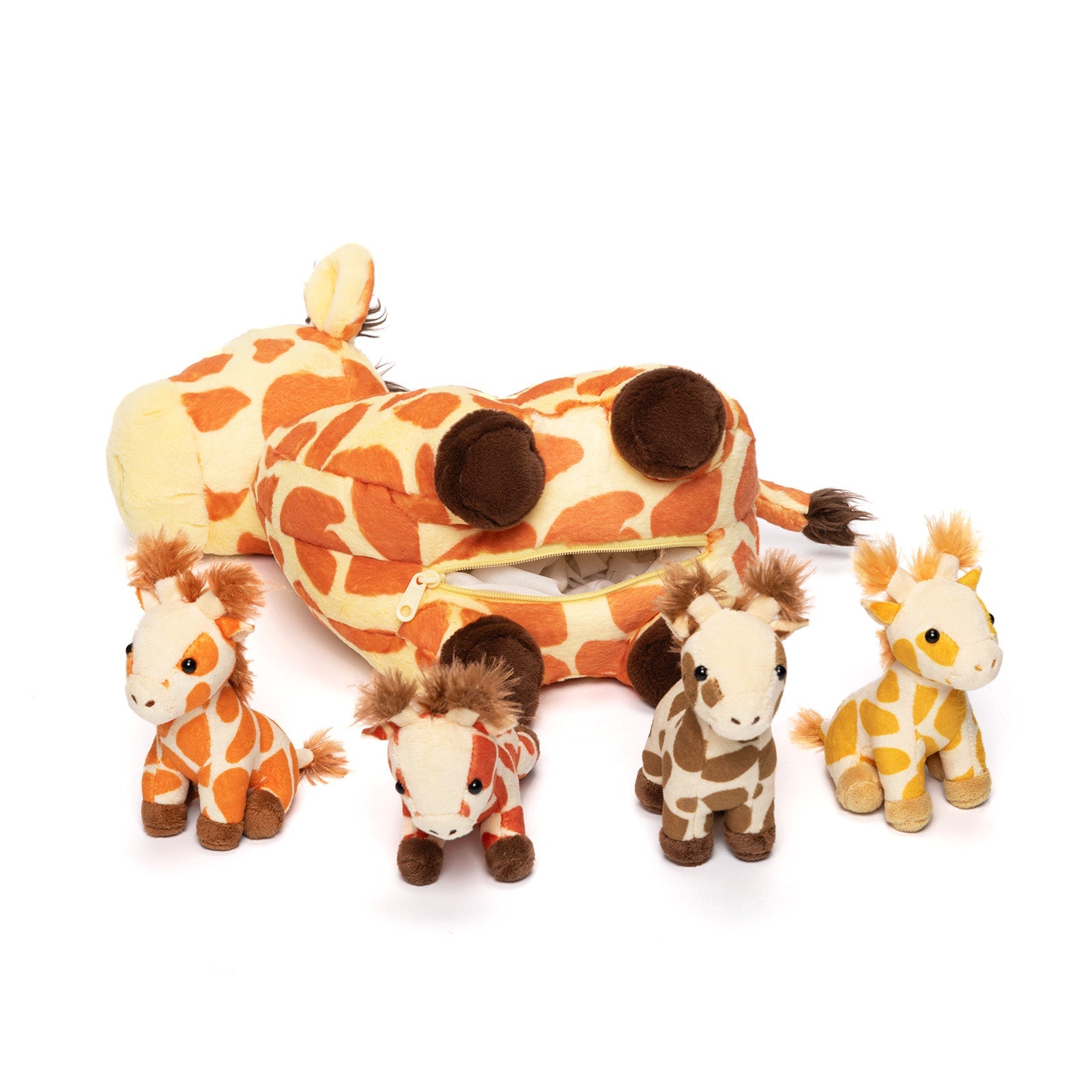 Ouozzz Animals Family Toy Set with Babies For Kids Gift Set Plush