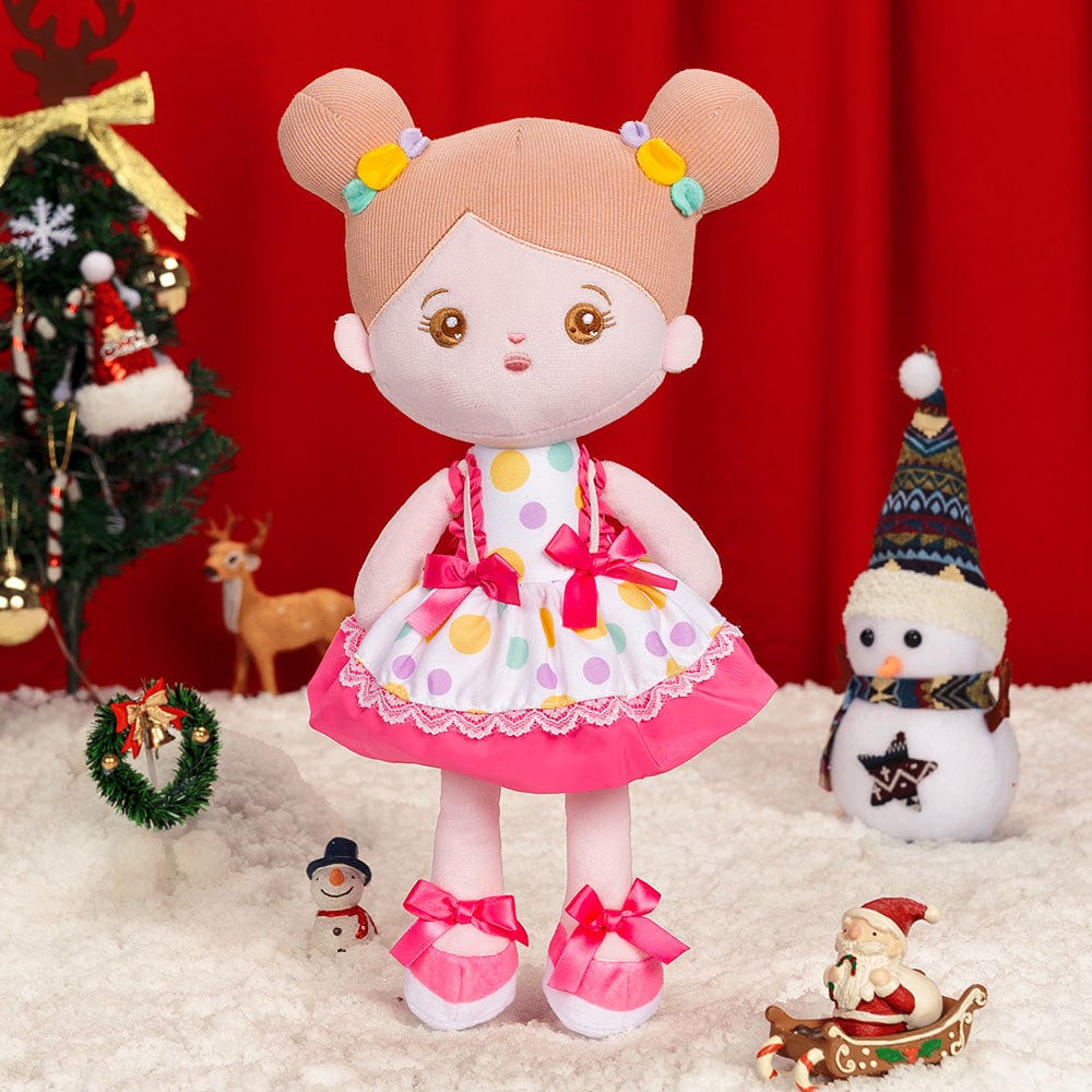 OUOZZZ Christmas Sale - Personalized Doll Baby Gift Set Pink & White Doll