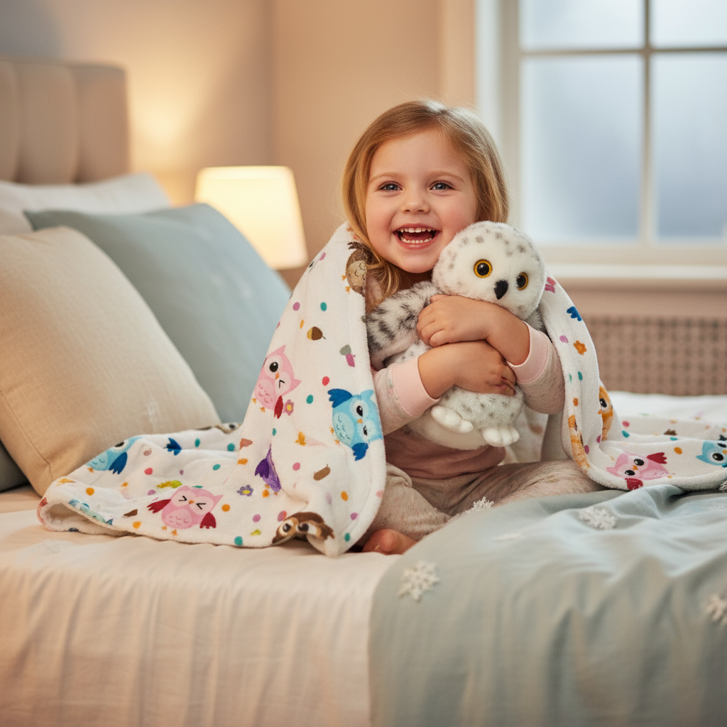 Owl Plush Stuffed Animal with 4 Babies