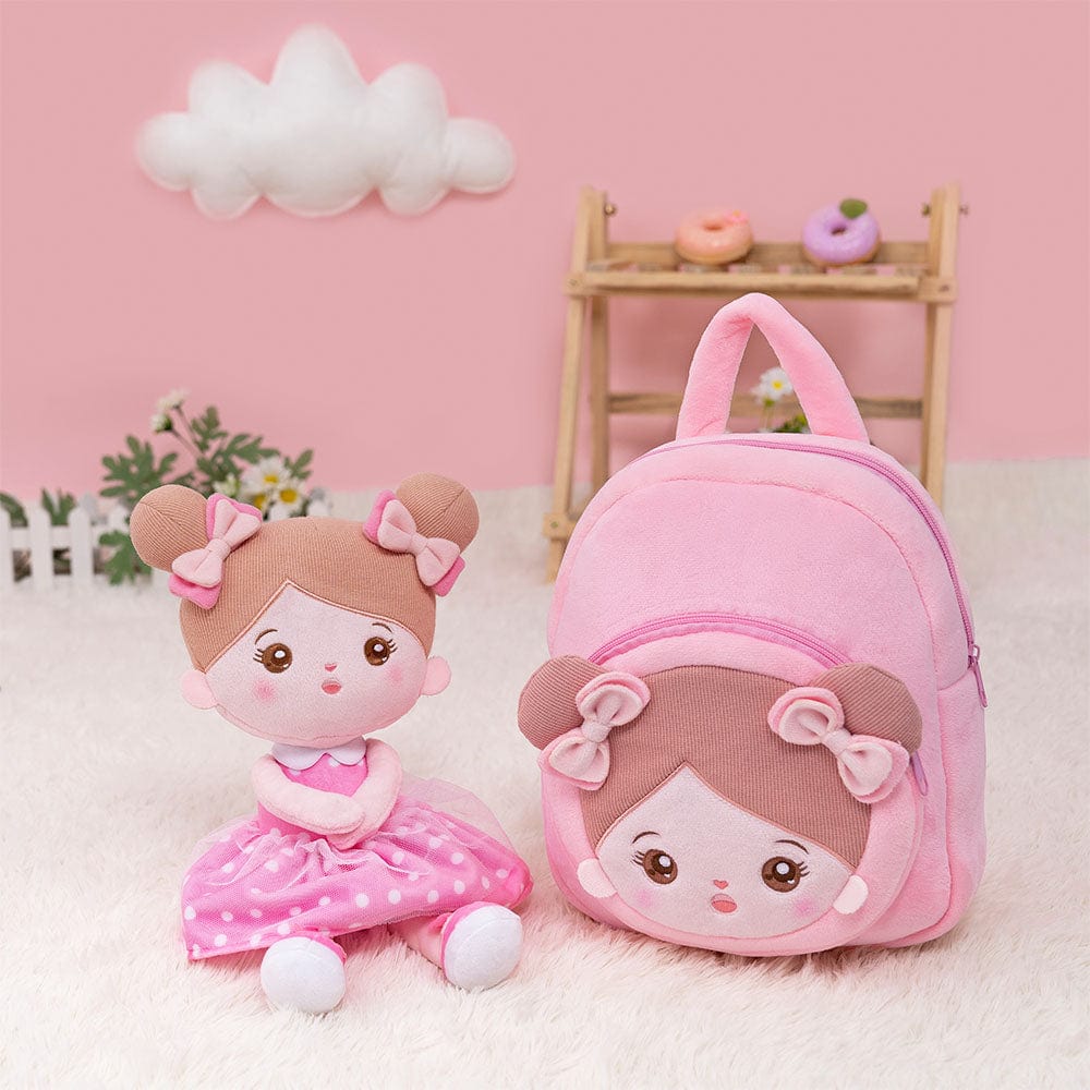 Baby Girl Plush Doll, Personalized For Newborn, Multicultural Girl