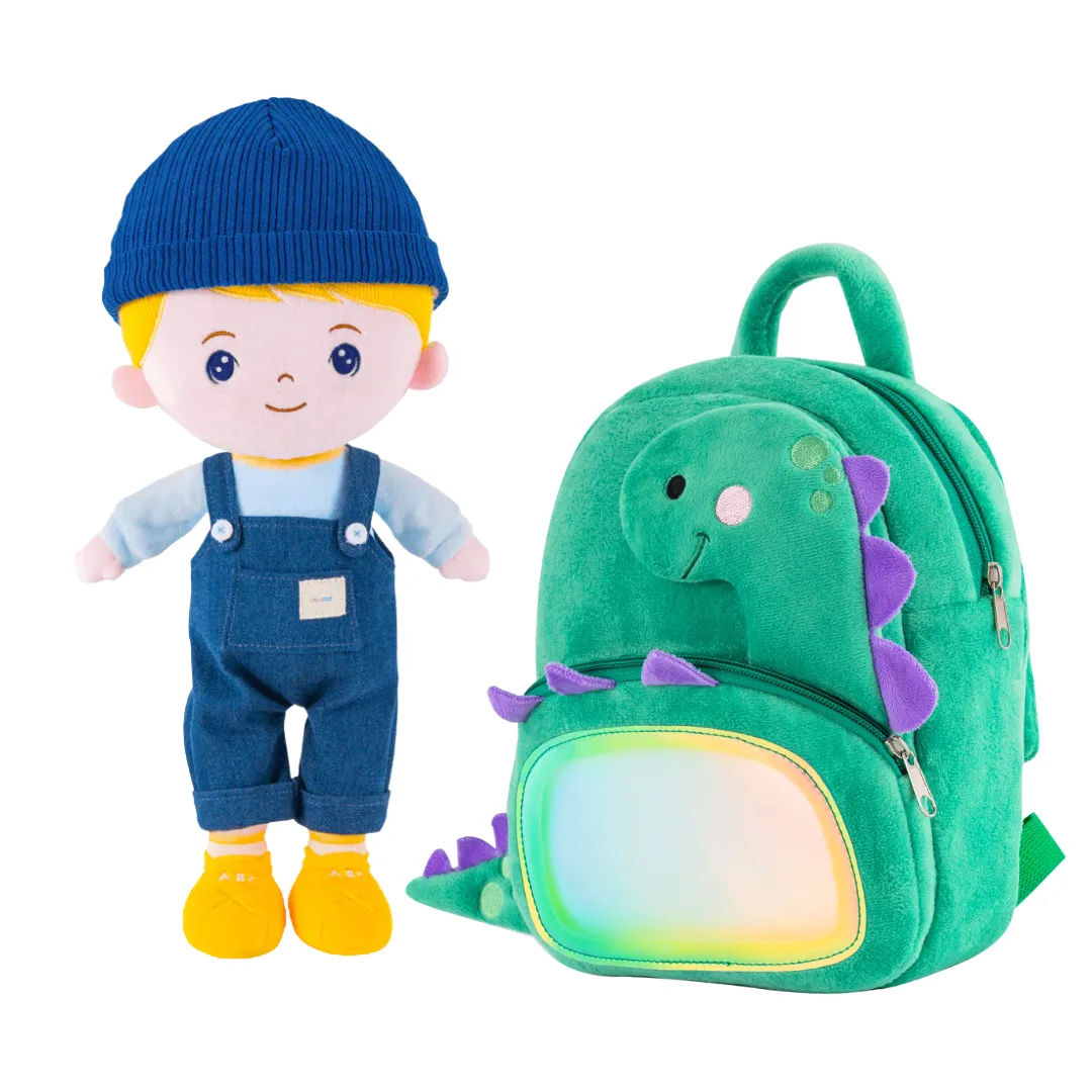 Personalized Blonde & Blue Eyes Boy Doll