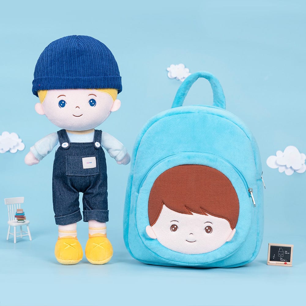 OUOZZZ Personalized Blue Eyes Plush Baby Doll