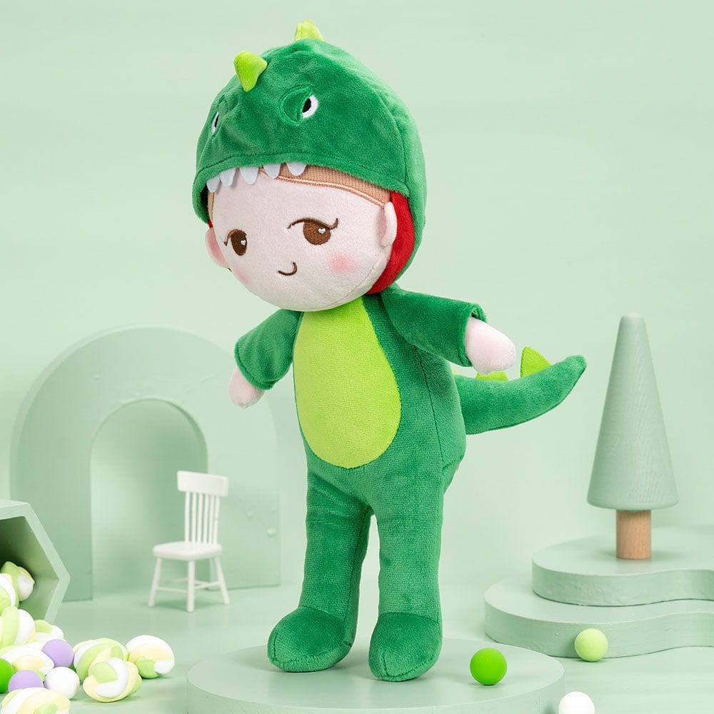 OUOZZZ Personalized Green Dinosaur Doll
