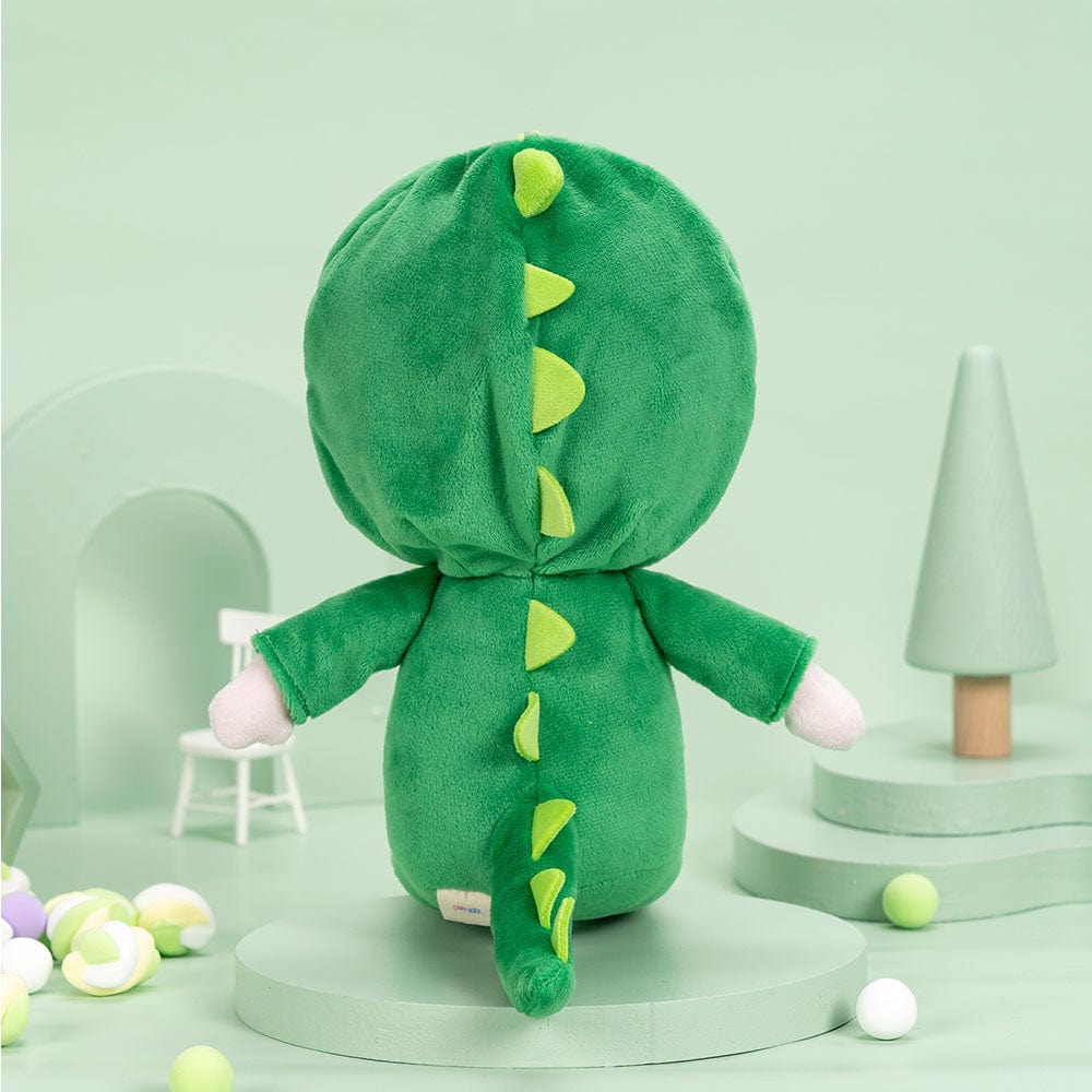 OUOZZZ Personalized Green Dinosaur Doll
