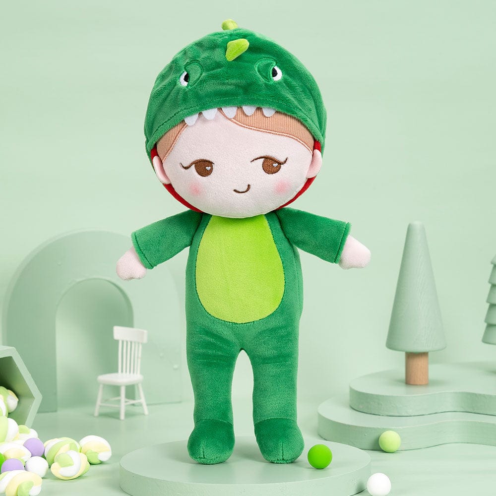 OUOZZZ Personalized Green Dinosaur Doll