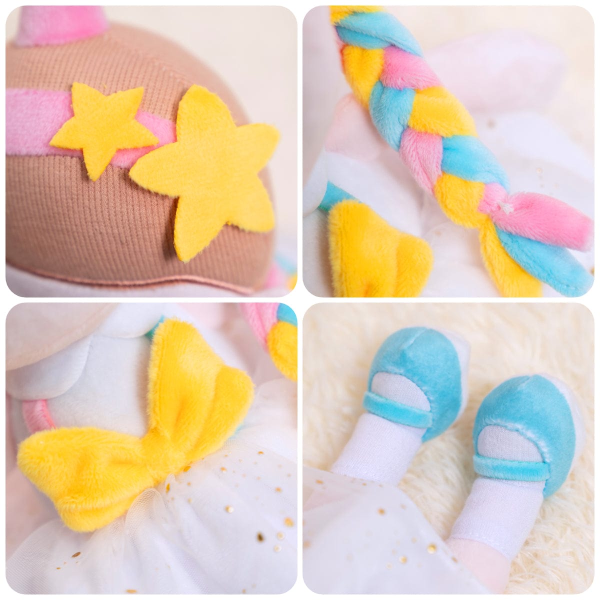 OUOZZZ Personalized Unicorn Sagittarius Plush Rag Baby Doll for Newborn Baby & Toddler