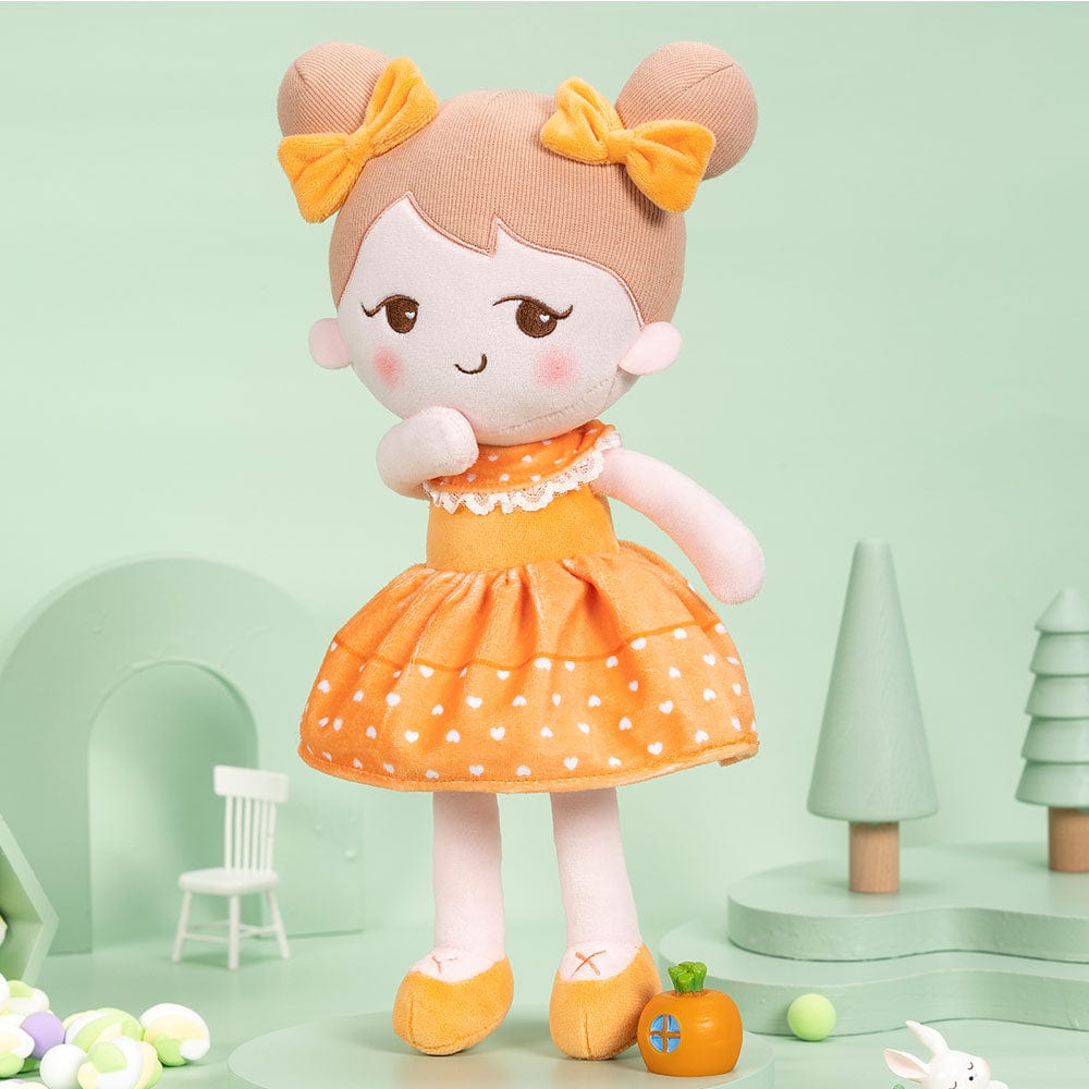 OUOZZZ Personalized Playful Orange Doll