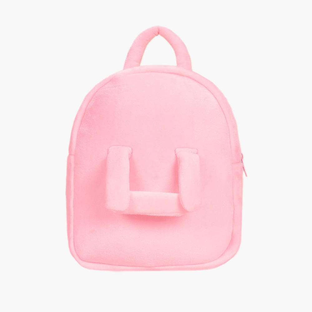 Toddler Pink Backpack with Doll Carrier, Personalized For Baby