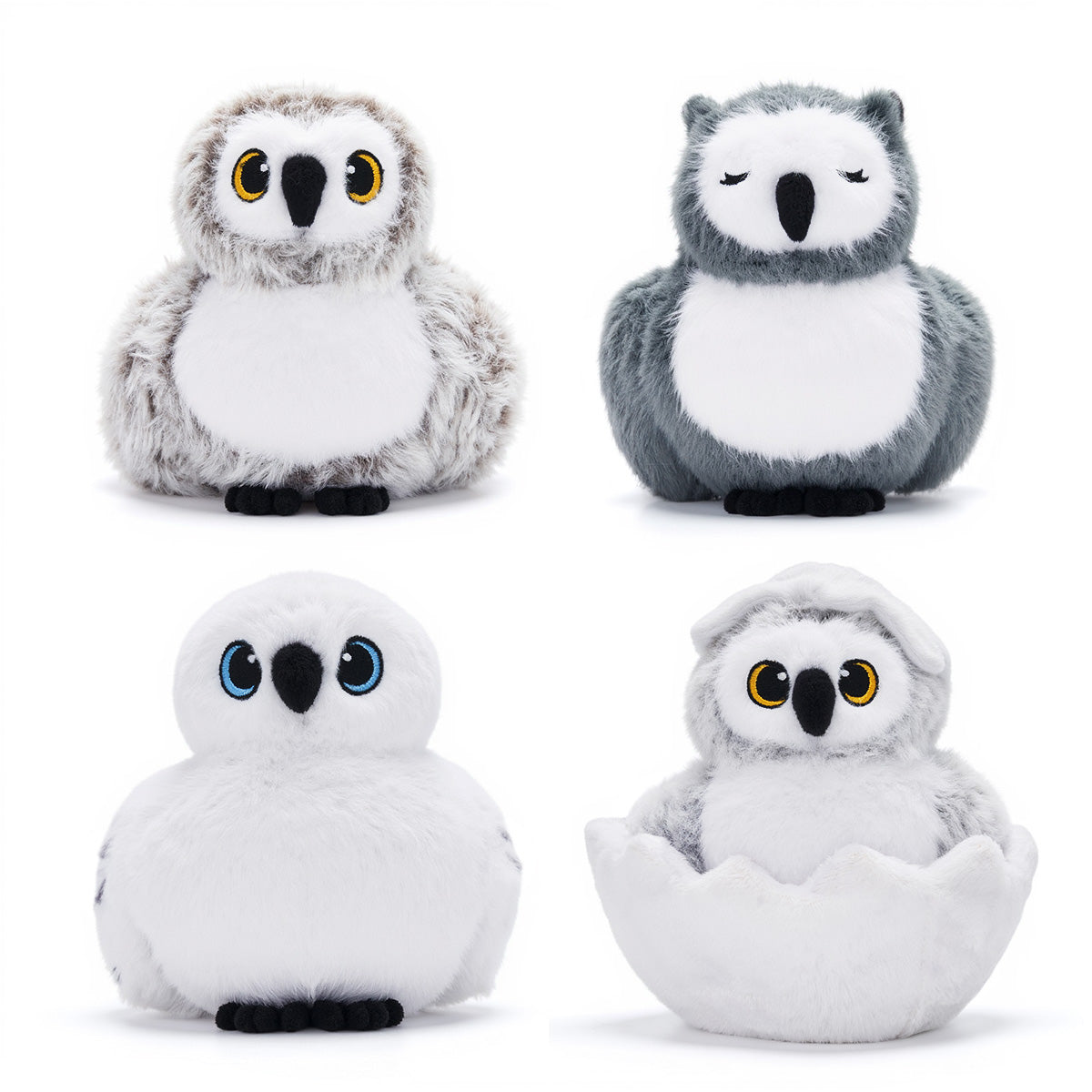 Owl Plush Stuffed Animal with 4 Babies