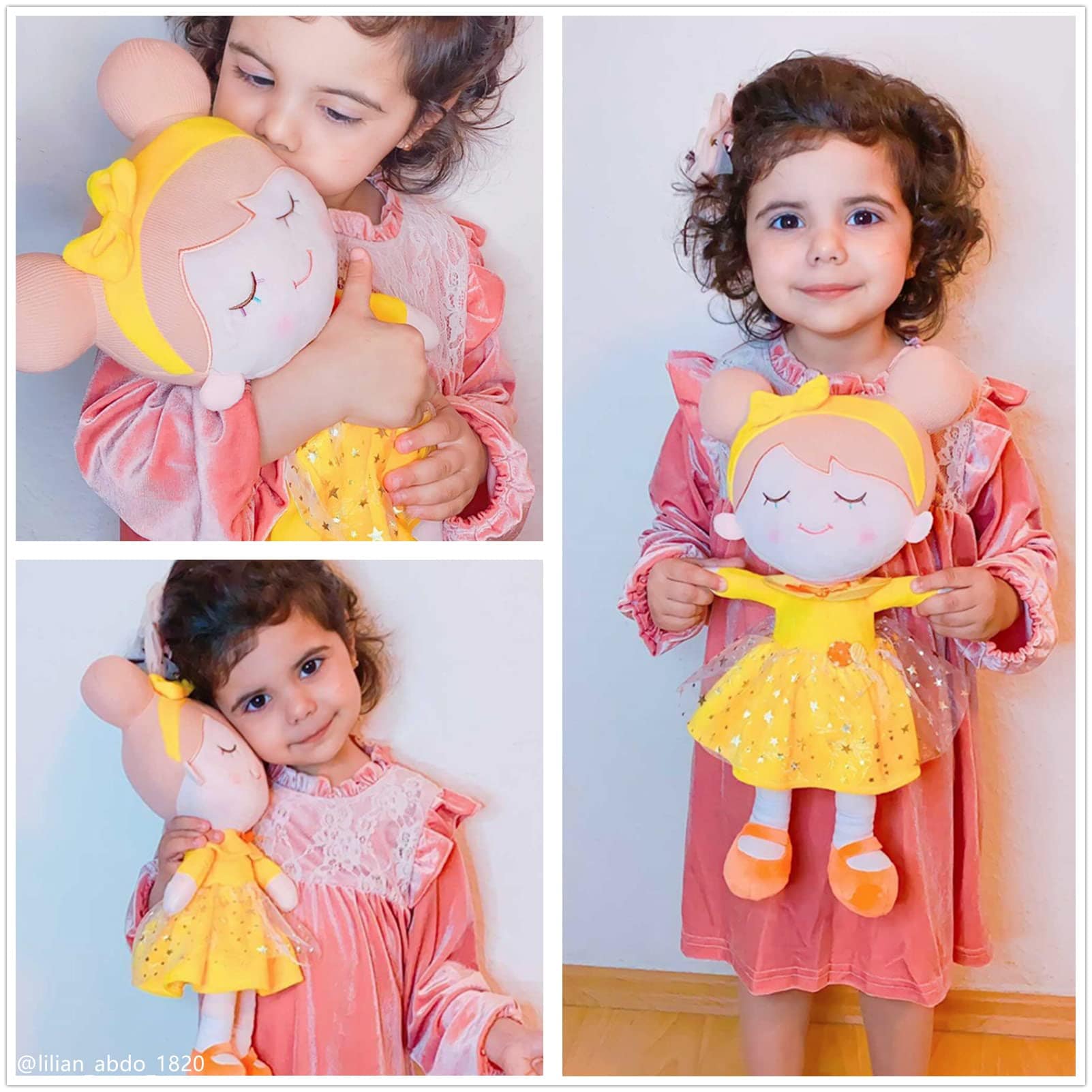 OUOZZZ Personalized Yellow Plush Doll