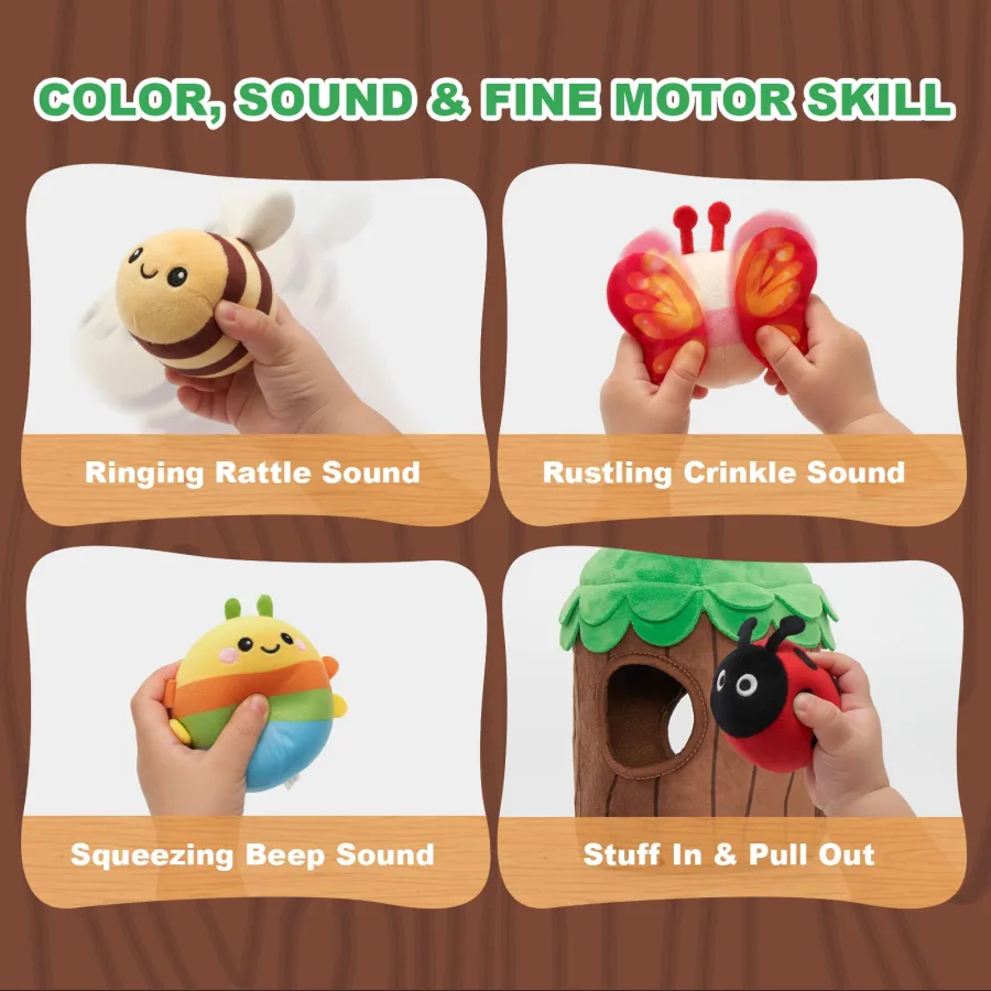 Personalized Soft Plush Playset Sensory Toy Kit - 9 Themes