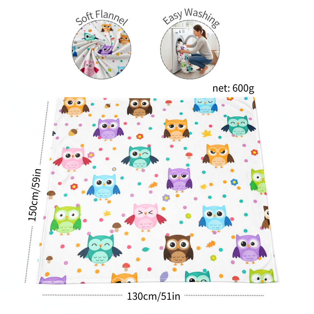 Owl Plush Stuffed Animal with 4 Babies