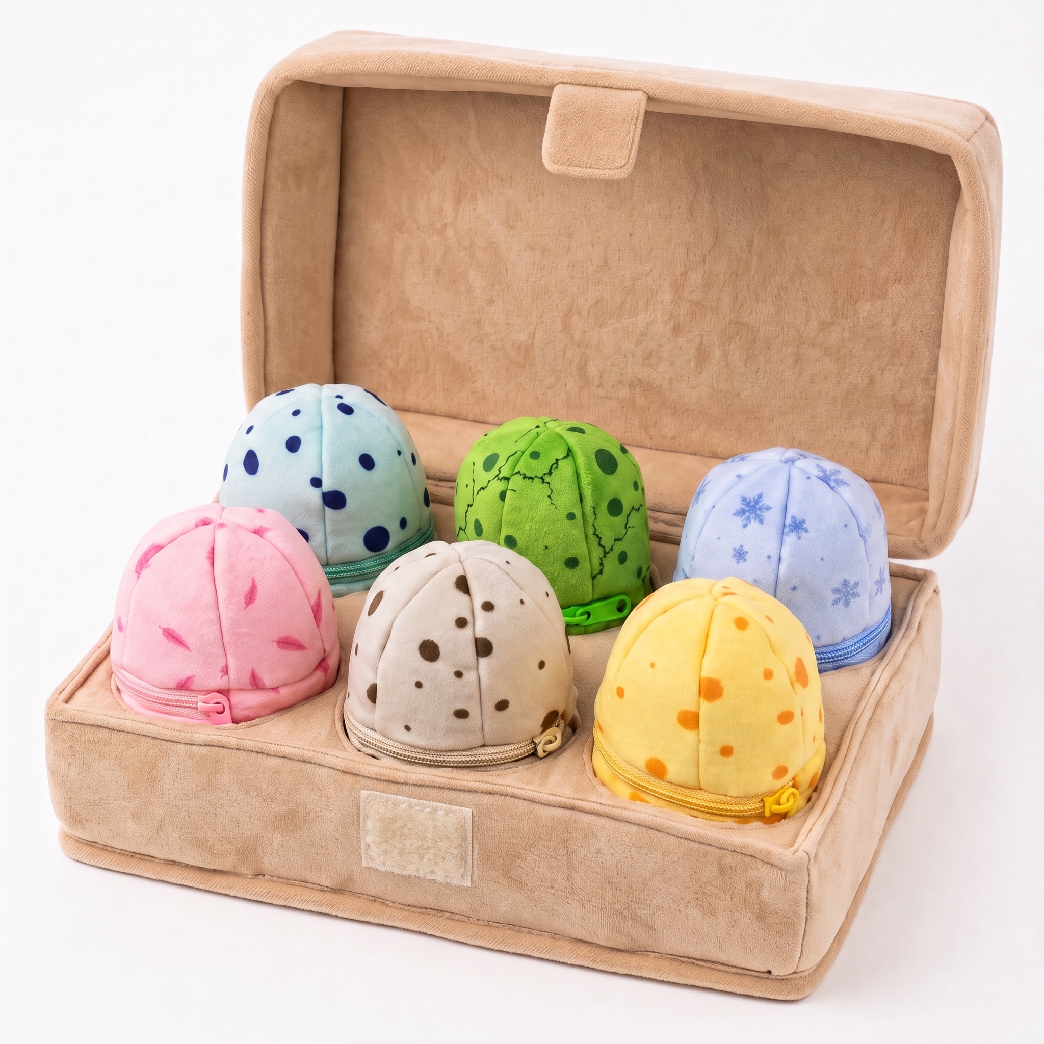 Mystery Animal Hatching Eggs in Eco Felt Tray - 6Pcs Surprise Toy Set