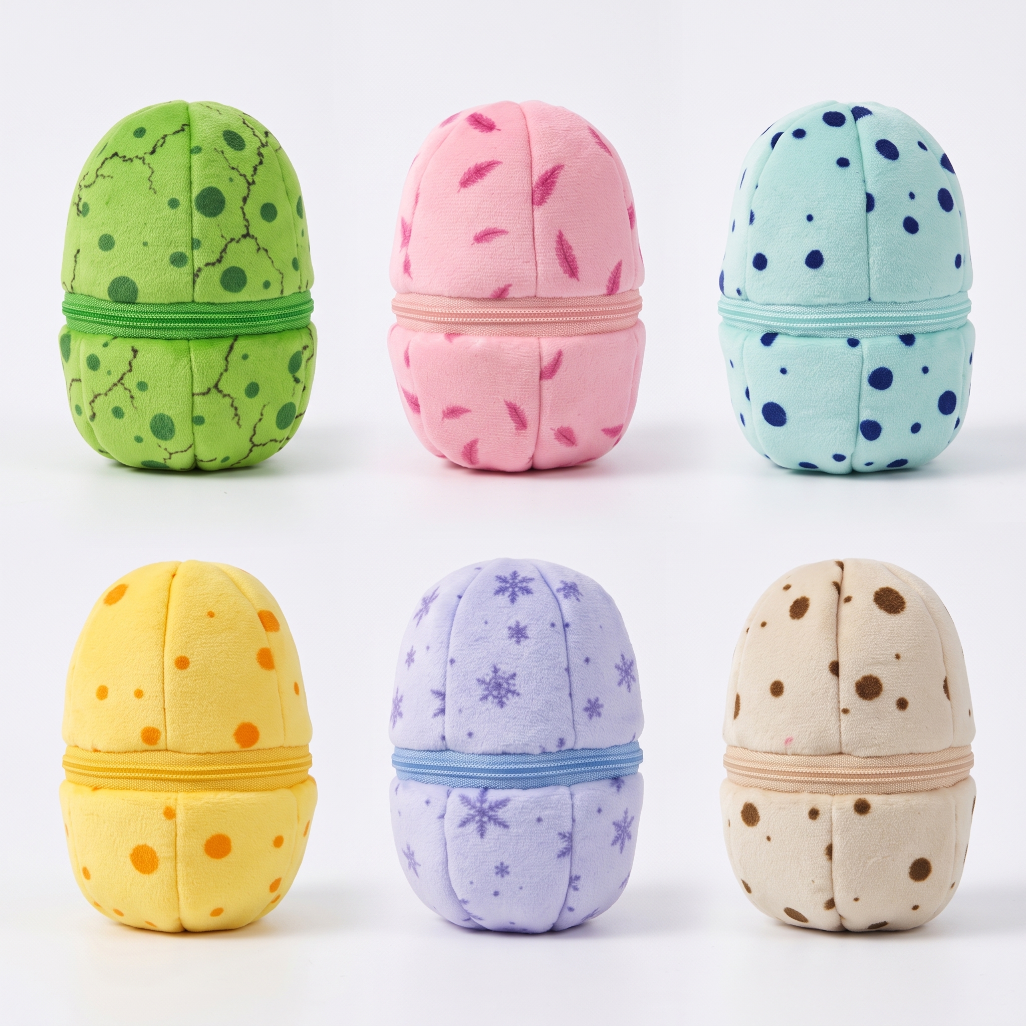 Mystery Animal Hatching Eggs in Eco Felt Tray - 6Pcs Surprise Toy Set