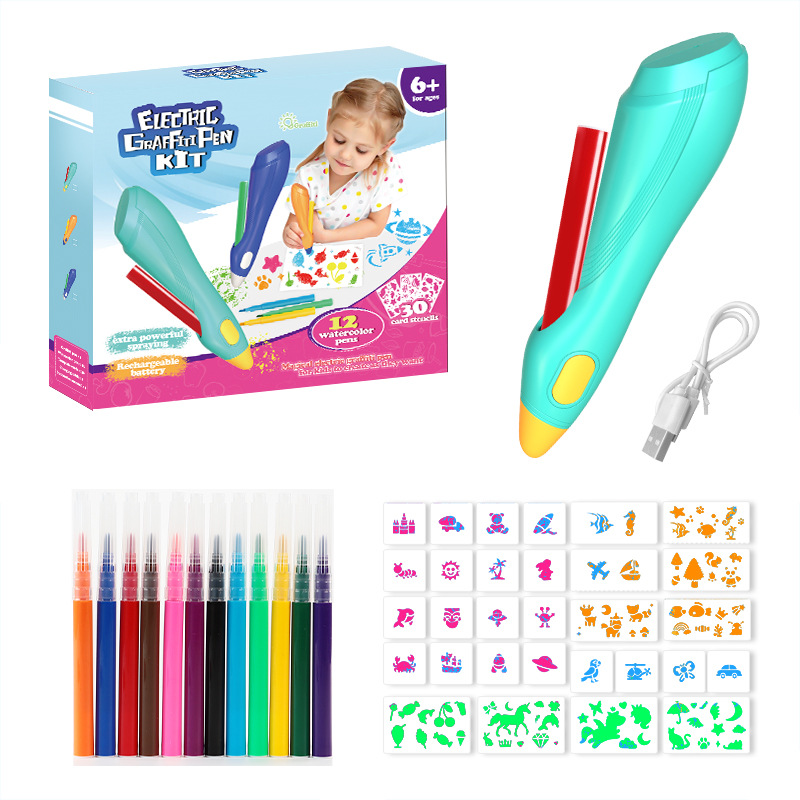 Electric Inkjet Painting Kit - Rinsable with Water